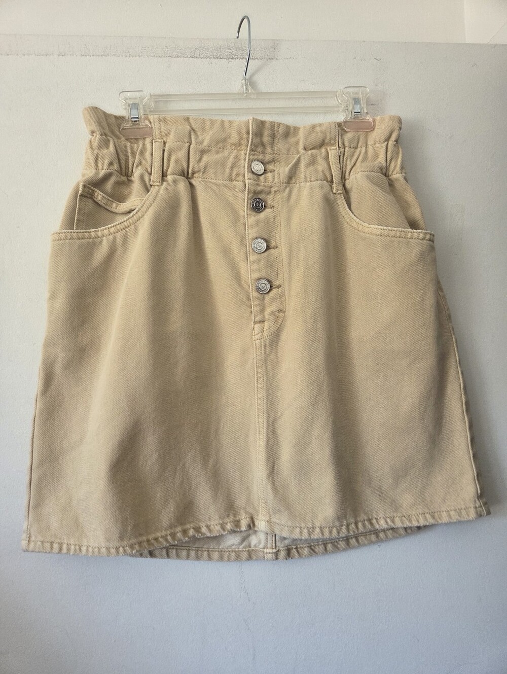 Scotch & Soda Paperbag Waist Denim Mini Skirt